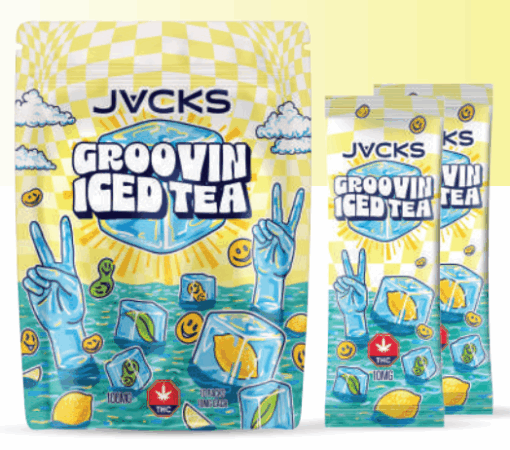 JACKS THC Powder Drink Mix - Groovin Iced Tea 100mg