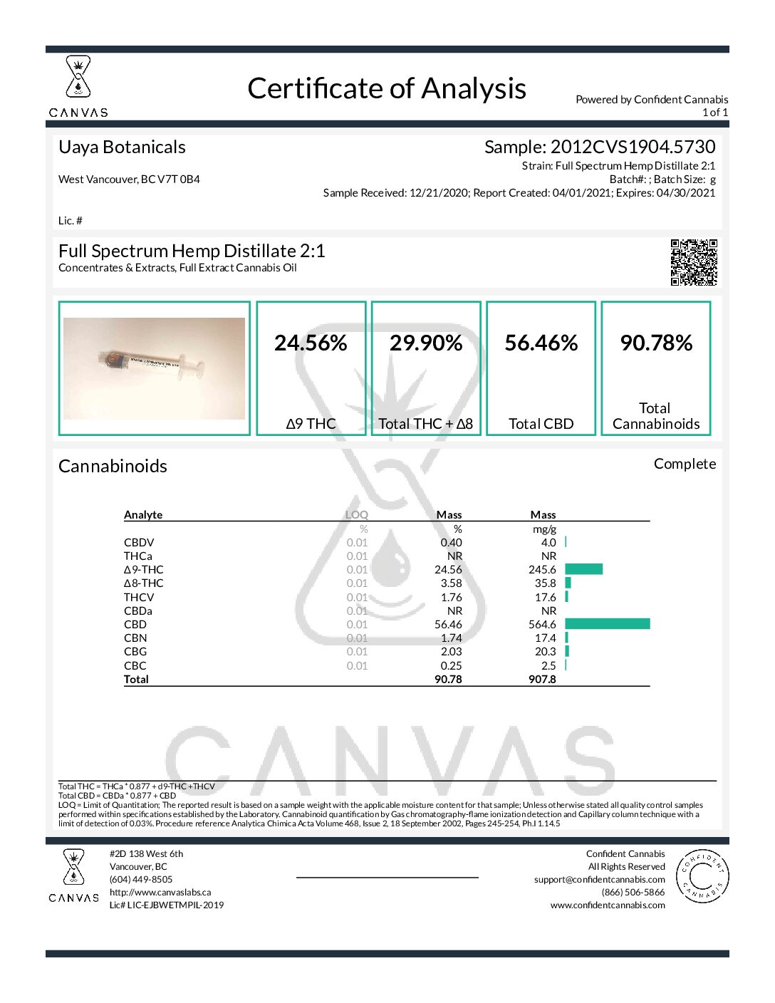 UAYA Tinctures 1500mg - 2:1 CBD:THC UAYA Tinctures 1500mg - 2:1 CBD:THC