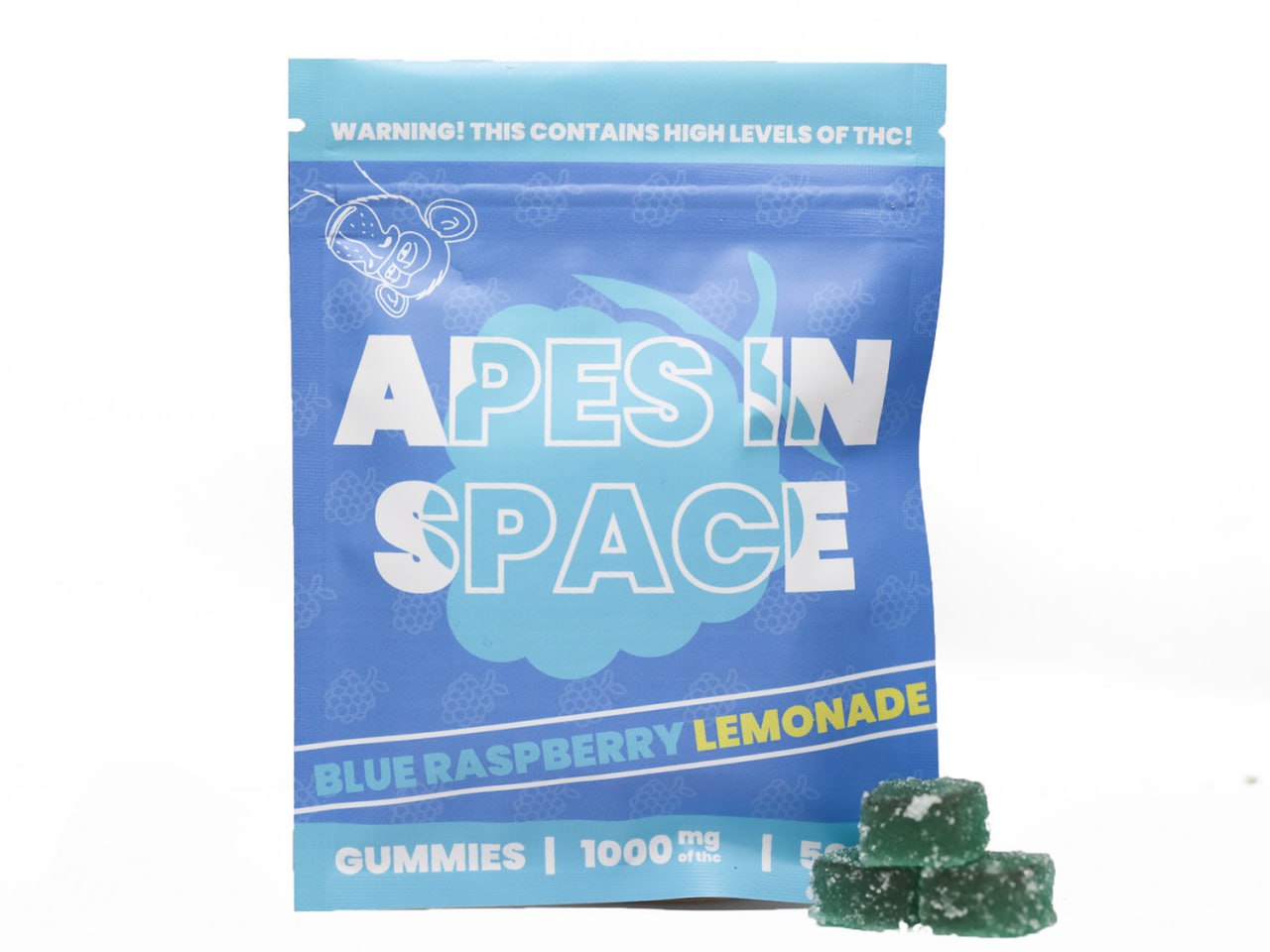 Apes In Space 1000mg - Blue Raspberry Lemonade Apes In Space 1000mg - Blue Raspberry Lemonade