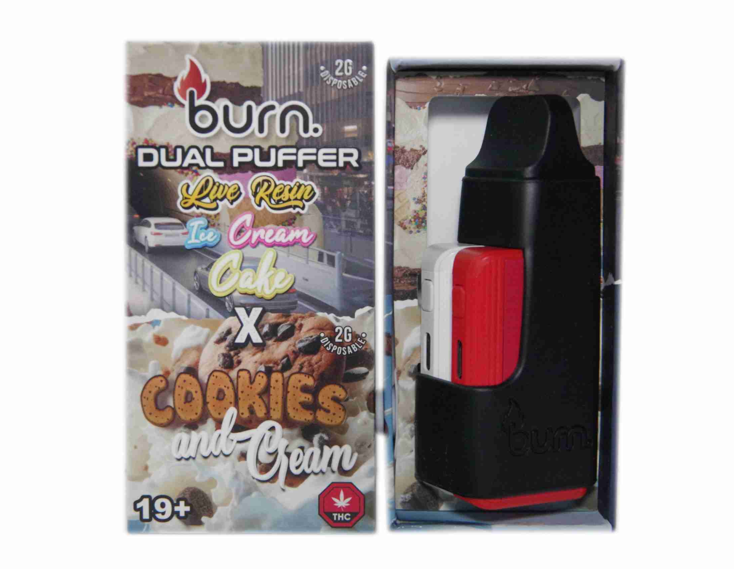 Burn Live Resin Vape (5g) - Ice Cream Cake x Cookies and Cream Burn Live Resin Vape (5g) - Ice Cream Cake x Cookies and Cream