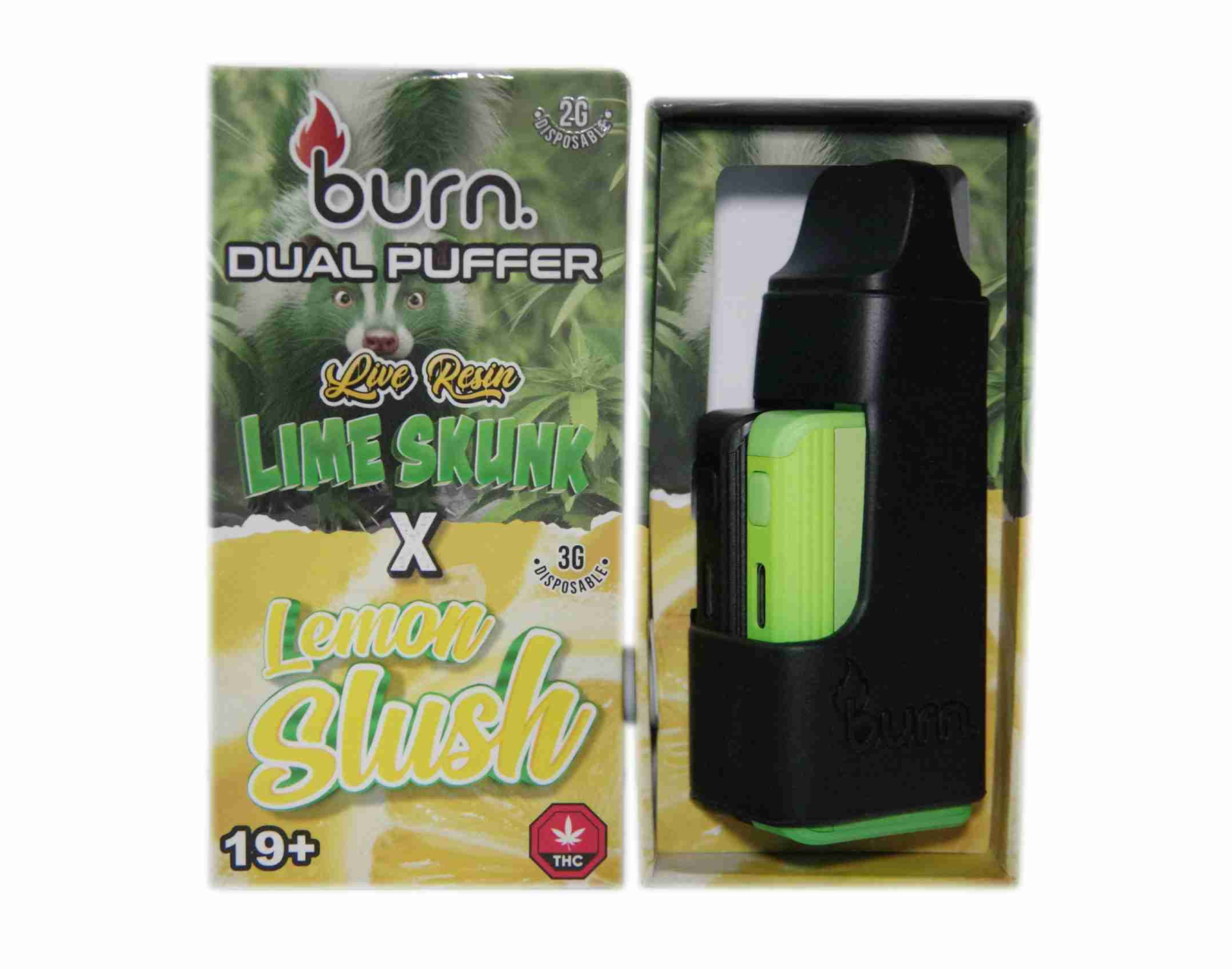 Burn Live Resin Vape (5g) - Lime Skunk x Lemon Slush Burn Live Resin Vape (5g) - Lime Skunk x Lemon Slush