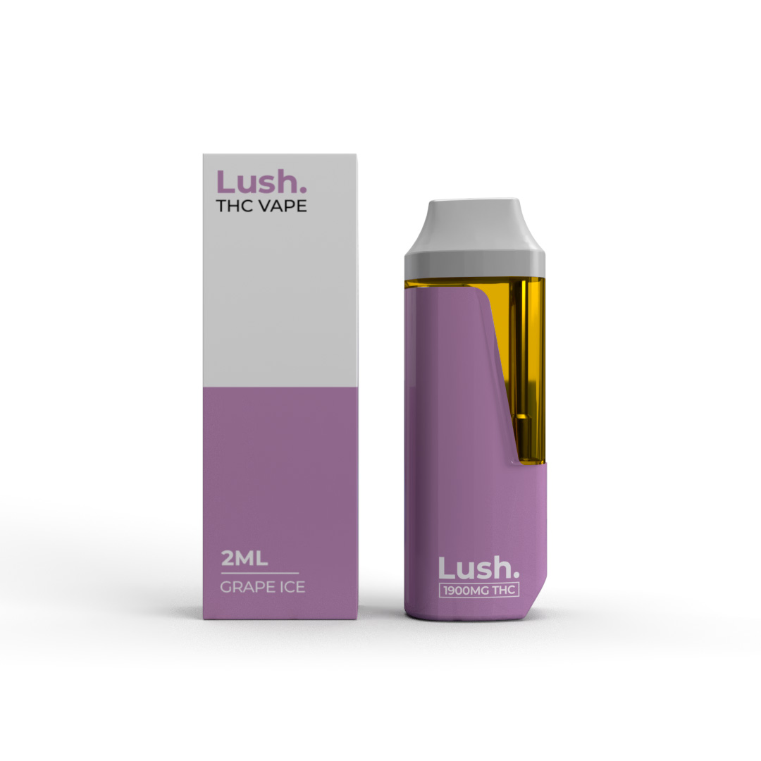 Lush - Discreet THC Disposable Vape (2 Grams) - Grape Ice (Hybrid) Lush - Discreet THC Disposable Vape (2 Grams) - Grape Ice (Hybrid)