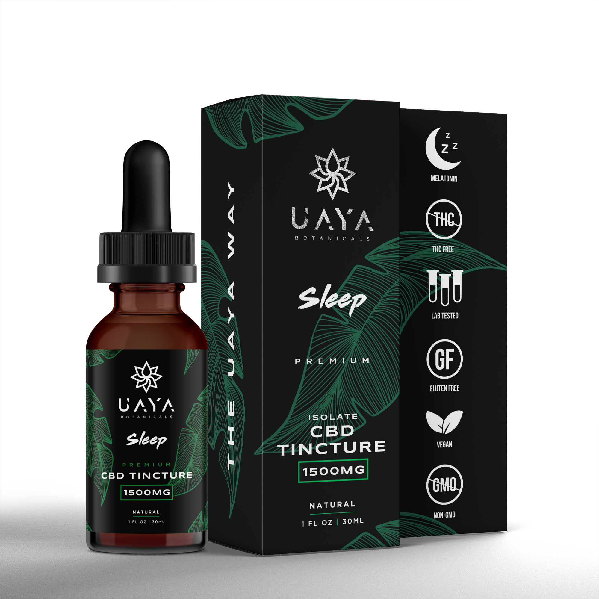 UAYA Tinctures 1500mg - CBD Sleep Isolate UAYA Tinctures 1500mg - CBD Sleep Isolate