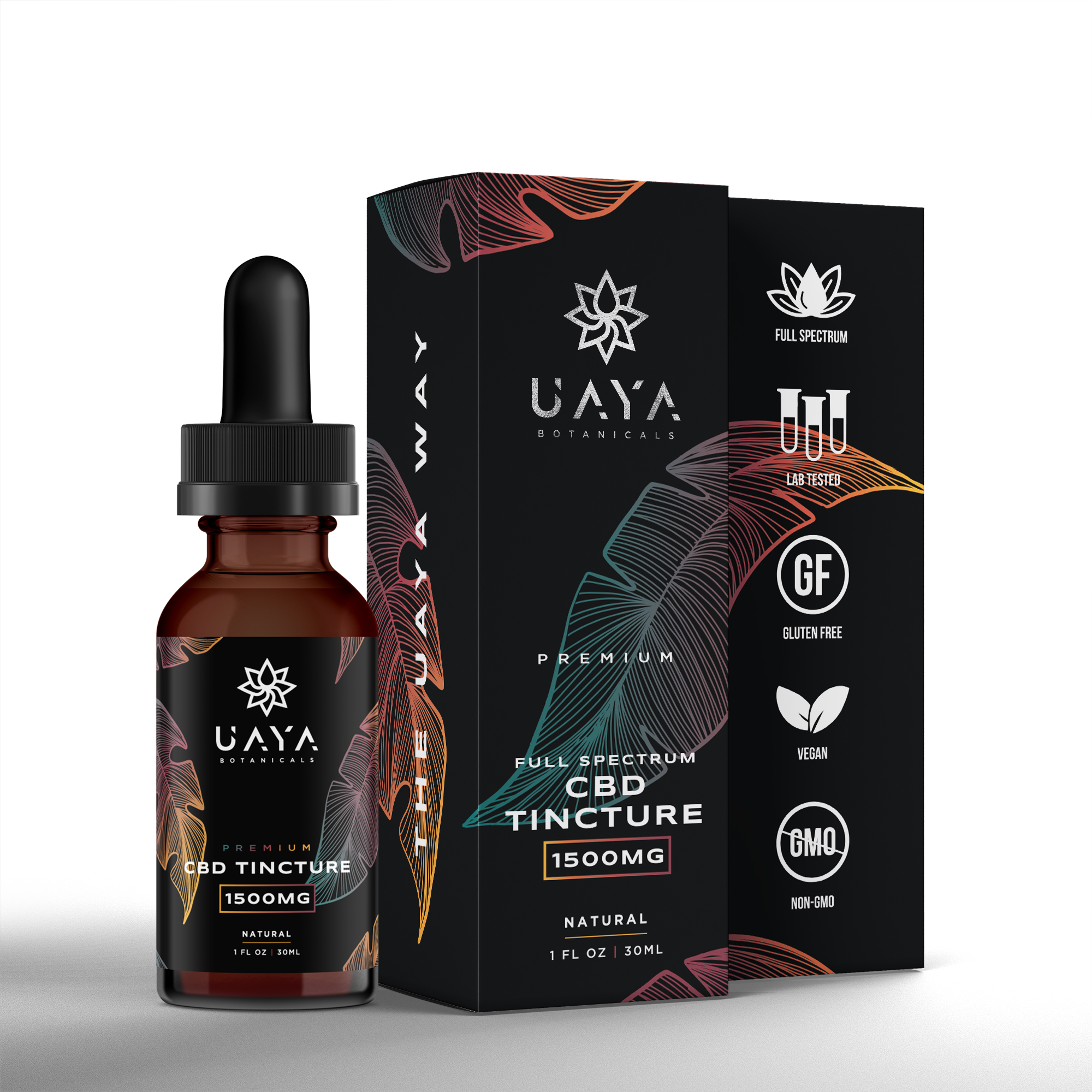 UAYA Tinctures 1500mg - CBD Full Spectrum UAYA Tinctures 1500mg - CBD Full Spectrum