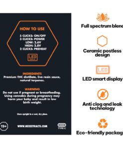 Hex Extracts Live Resin 2g Vape - Tropical Crack (Sativa)