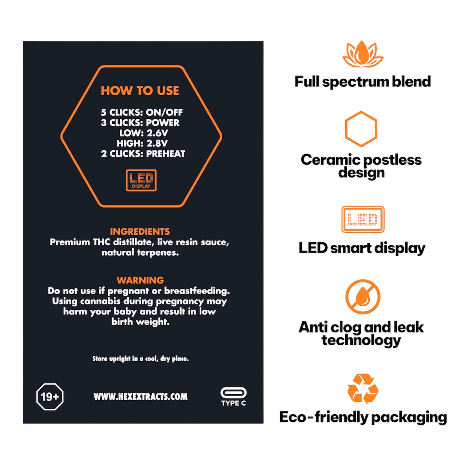 Hex Extracts Live Resin 2g Vape - Tropical Crack (Sativa) Hex Extracts Live Resin 2g Vape - Tropical Crack (Sativa)