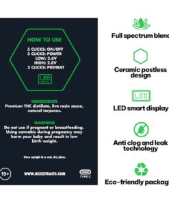 Hex Extracts Live Resin 2g Vape - Alien Fuel (Hybrid)