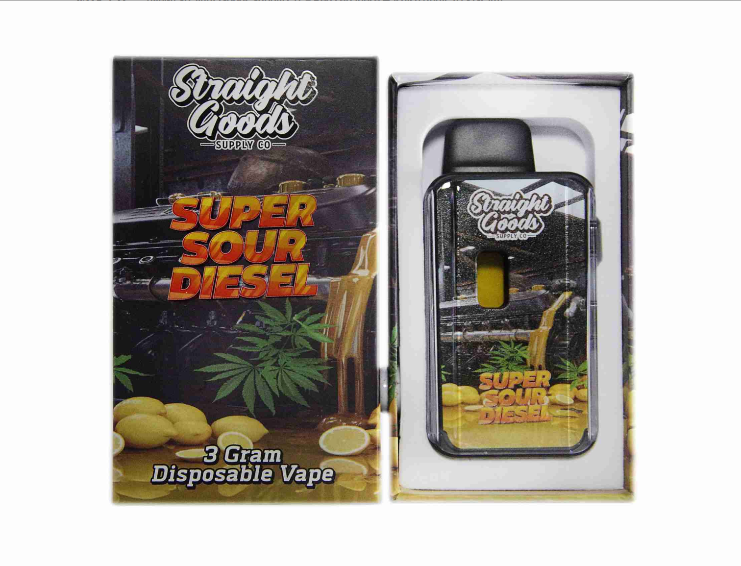 Straight Goods 3g Vape - Super Sour Diesel (Sativa) Straight Goods 3g Vape - Super Sour Diesel (Sativa)