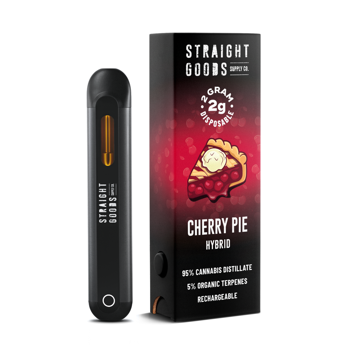 Straight Goods 2g Vape - Cherry Pie (Hybrid) Straight Goods 2g Vape - Cherry Pie (Hybrid)