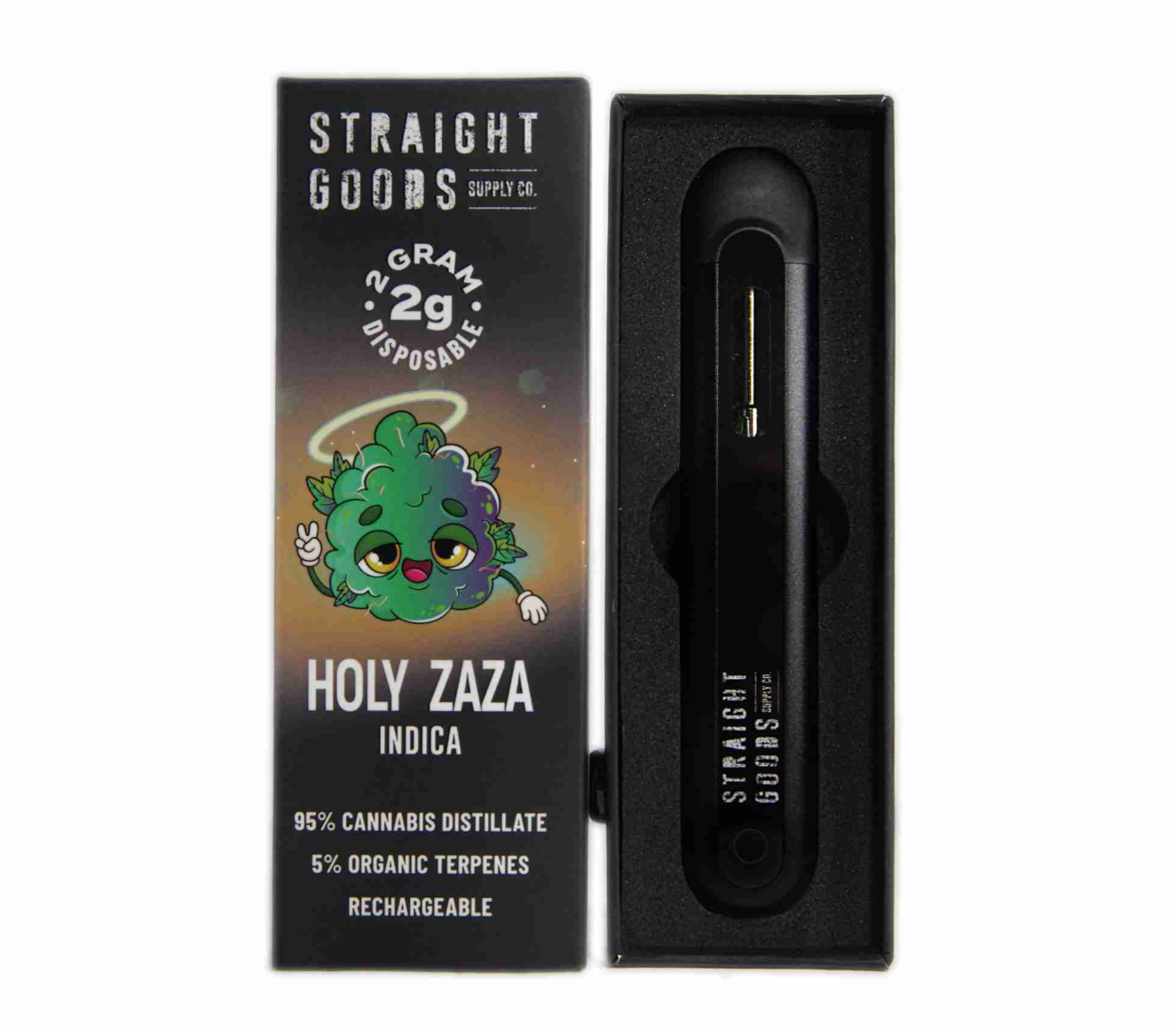 Straight Goods 2g Vape - Holy ZaZa (Indica) Straight Goods 2g Vape - Holy ZaZa (Indica)
