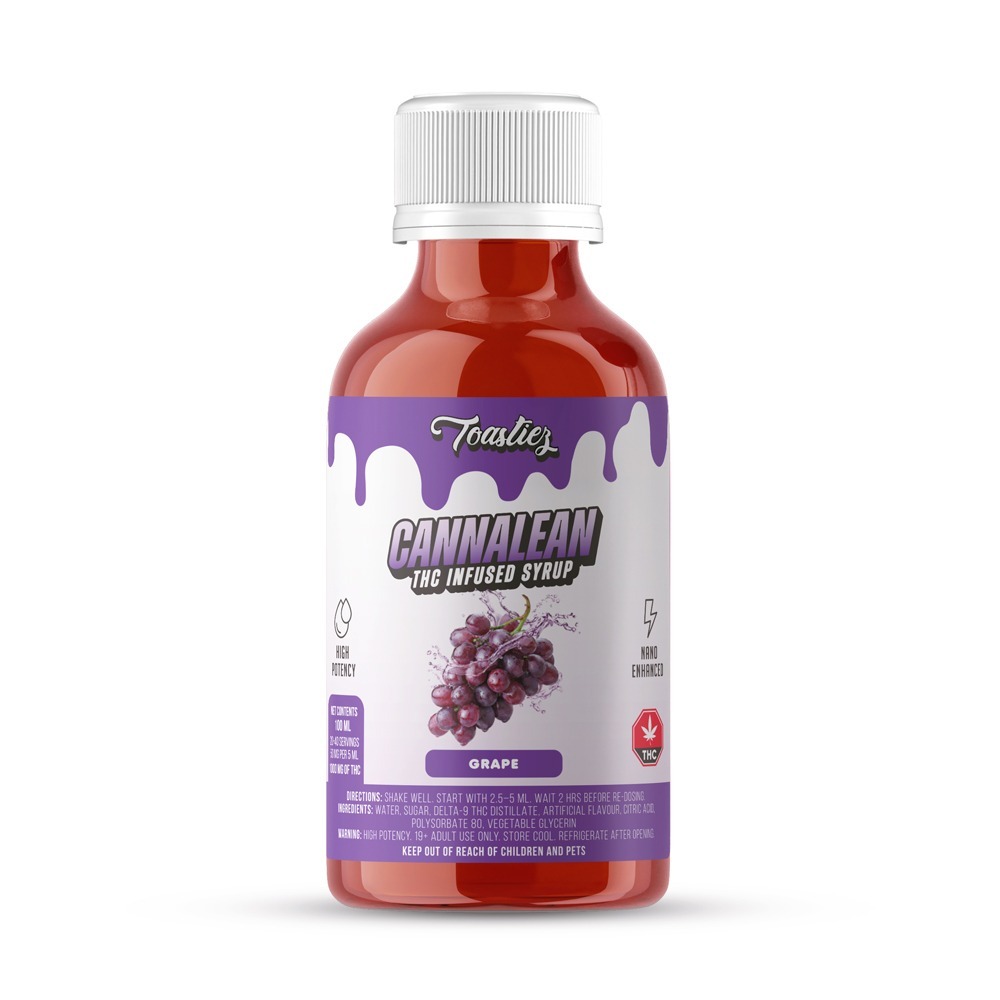 Toastiez Cannalean THC Syrup - Grape Toastiez Cannalean THC Syrup - Grape