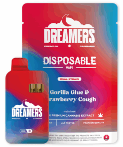 Dreamers 6g Dual Vapes - Gorilla Glue + Strawberry Cough