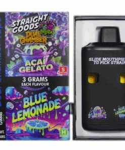 Straight Goods 6g Dual Chamber Vape – Acai Gelato + Blue Lemonade