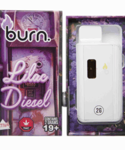 Burn Disposable Vape (2g) - Lilac Diesel (Sativa) Burn Disposable Vape (2g) - Lilac Diesel (Sativa)
