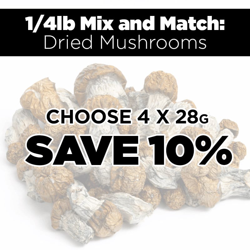 1/4lb Mix and Match Dried Mushrooms 1/4lb Mix and Match Dried Mushrooms