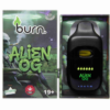Burn LCD Disposable Vape (3g) - Alien OG (Hybrid)