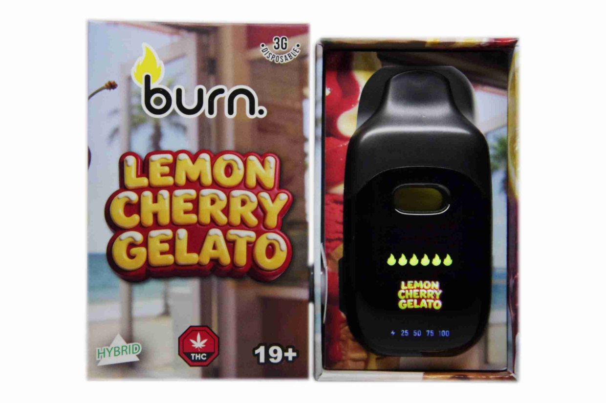 Burn LCD Disposable Vape (3g) - Lemon Cherry Gelato (Hybrid) Burn LCD Disposable Vape (3g) - Lemon Cherry Gelato (Hybrid)