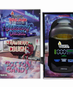Burn Triple Combo (3g) - Blueberry Diesel + Strawberry Cough + Cotton Candy