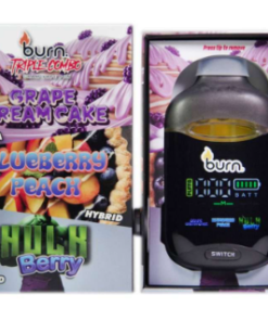 Burn Triple Combo (3g) - Grape Cream Cake + Blueberry Peach + Hulk Berry