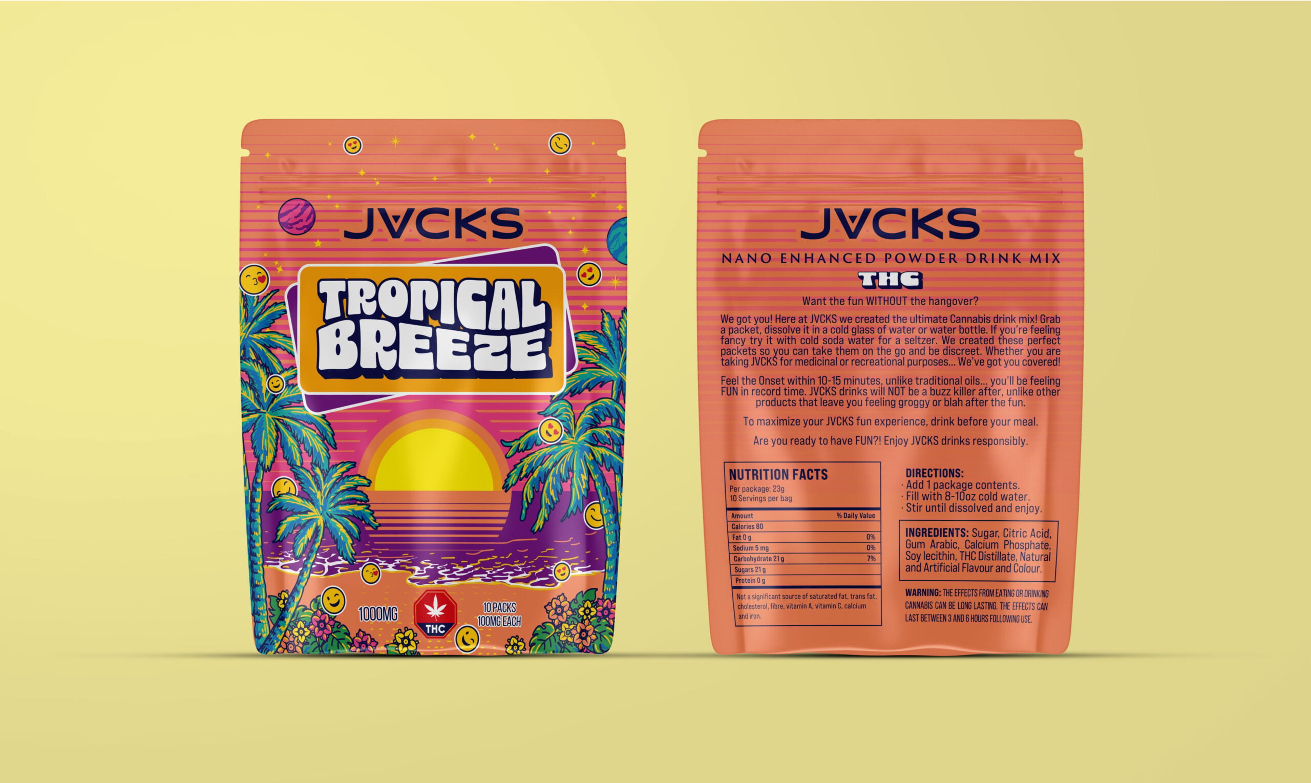 JACKS THC Powder Drink Mix - Tropical Breeze 500mg JACKS THC Powder Drink Mix - Tropical Breeze 500mg