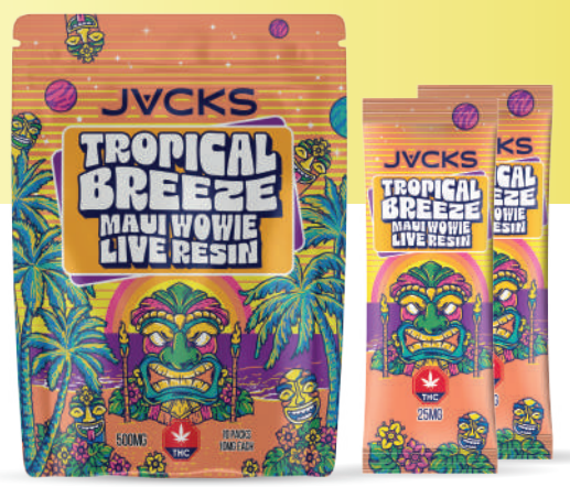 JACKS THC Powder Drink Mix - Tropical Breeze Maui Wowie LR 250mg JACKS THC Powder Drink Mix - Tropical Breeze Maui Wowie LR 250mg