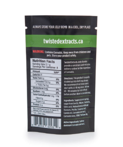 Twisted Extracts - Jelly Bomb 80mg - Cherry (Sativa)